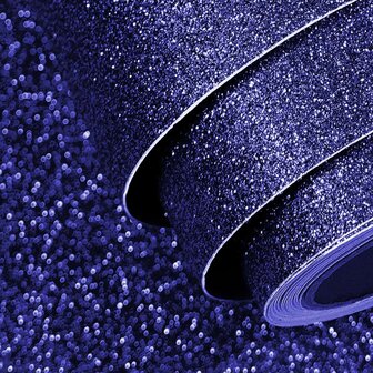 glitter folie zelfklevend blauw