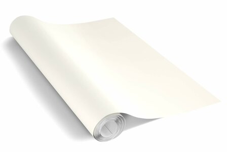 Wrapfolie/plakfolie roomwit mat (122cm breed)